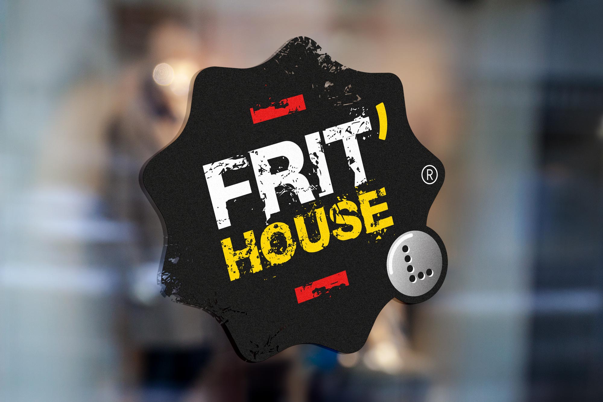 Frit'House'L, Des frites, Logo vitrine