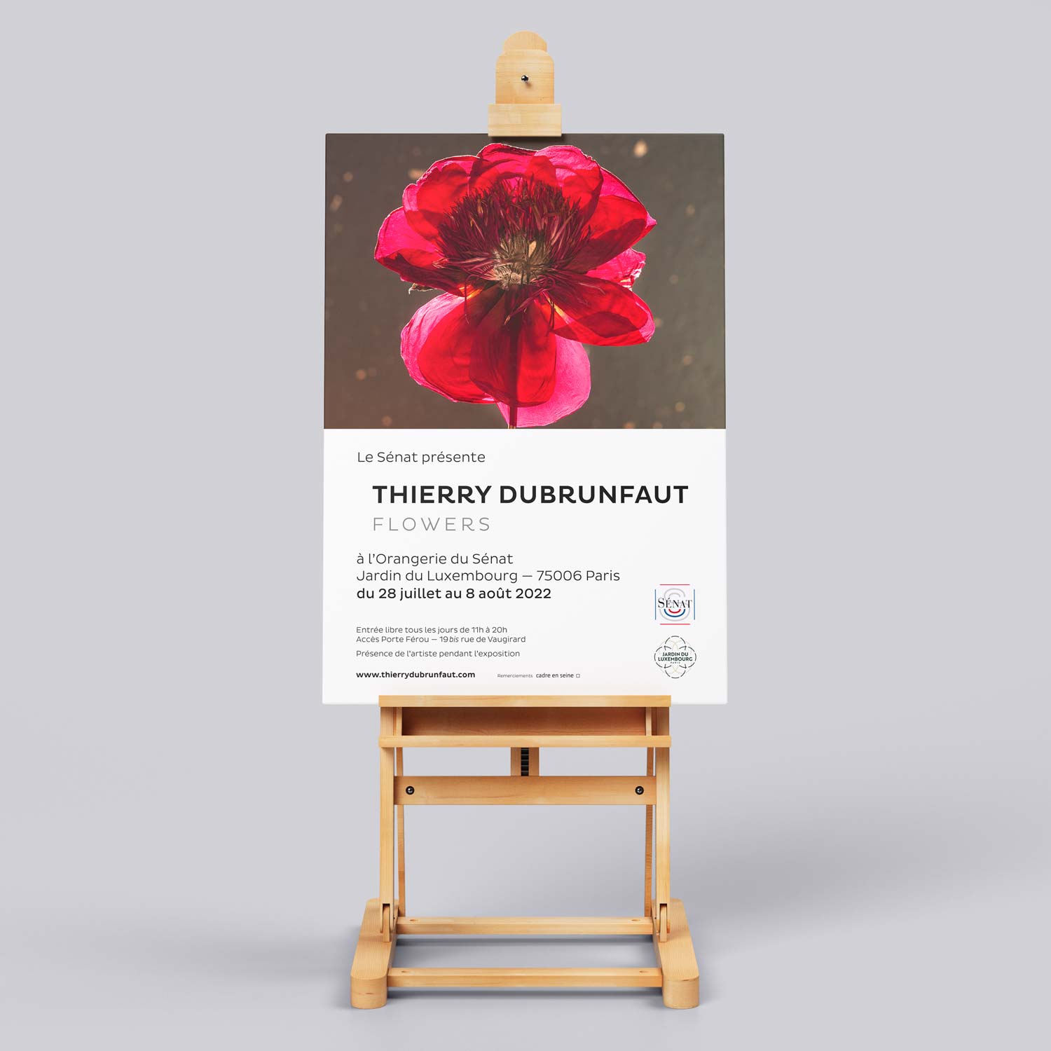 Labelpages | Portfolio | Thierry Dubrunfaut – Exposition "FLOWERS" | Affiche