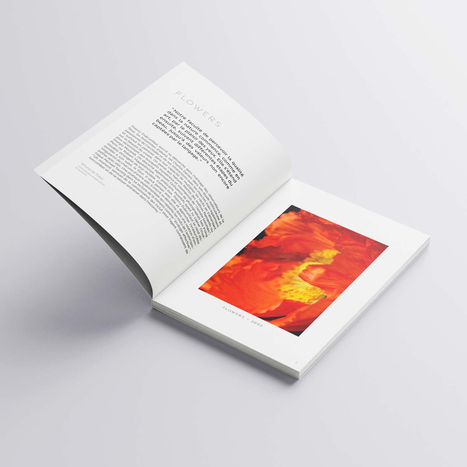 Thierry Dubrunfaut, Exposition FLOWERS, Livre d'art, Labelpages