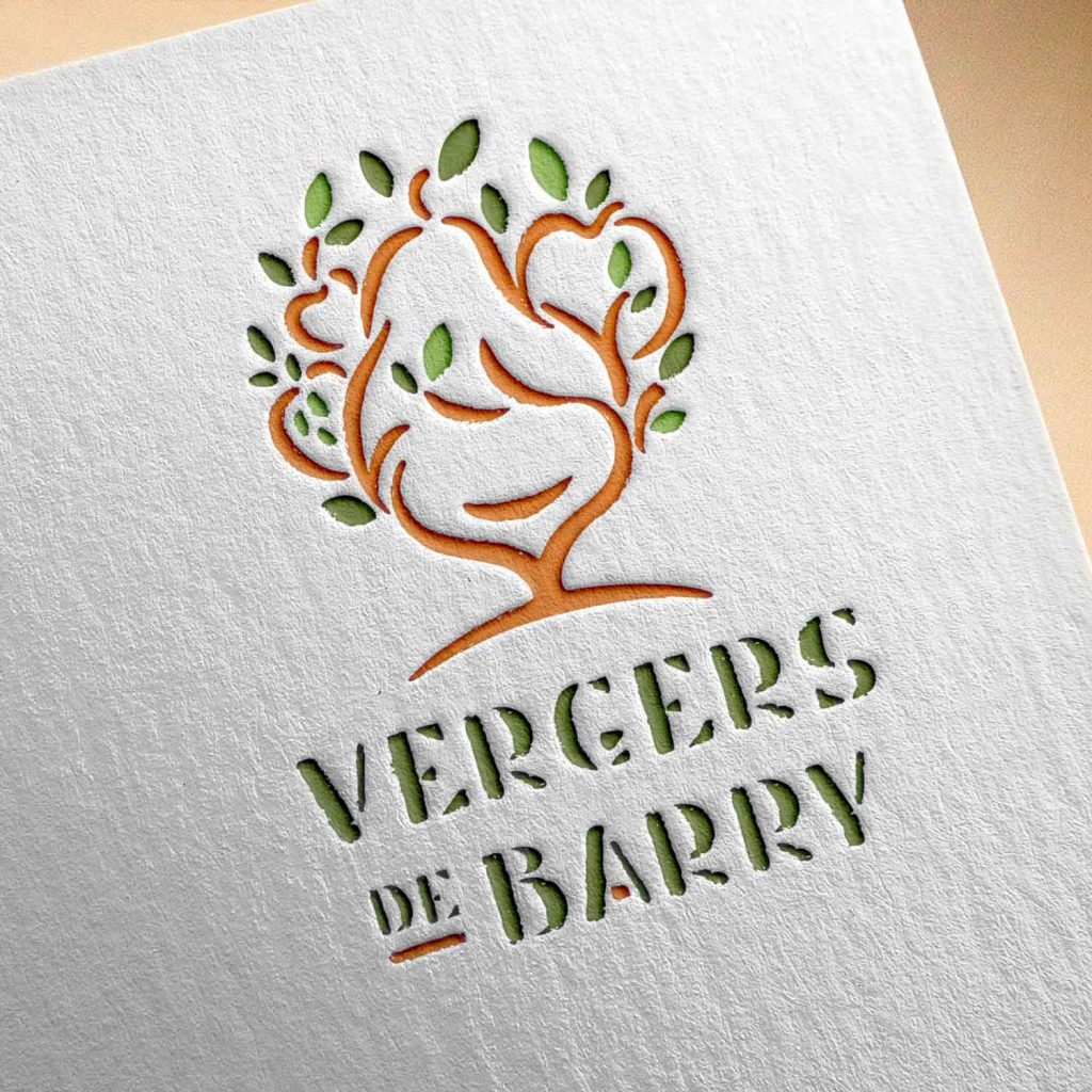 Le nouveau logo des Vergers de Barry